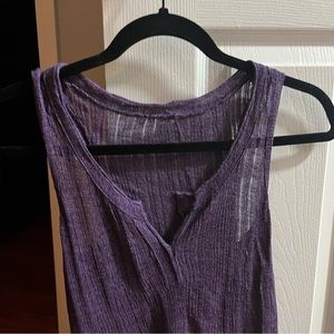 Purple chenille Tank Top. Size Small